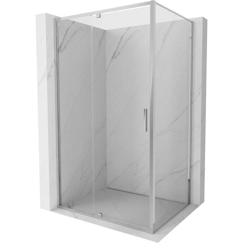Mexen Exo разгъваема душ кабина 155 x 70 см, прозрачна, хром - 819-155-070-01-00