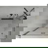 Mexen Lima душ кабина сгъваема 90 x 70 см, прозрачна, черна - 856-090-070-70-00