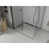 Mexen Lima сгъваем душ кабина 90 x 80 см, прозрачна, черна - 856-090-080-70-00
