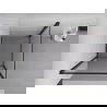 Mexen Exo душ кабина с отваряща се врата 70 x 70 см, прозрачна, черна - 817-070-070-70-00