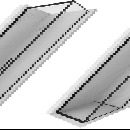 Mexen Exo душ кабина отваряща се 95 x 95 см, прозрачна, черна - 817-095-095-70-00