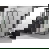 Mexen Exo душ кабина отваряема 95 x 95 см, прозрачна, черна - 817-095-095-70-00