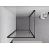 Mexen Exo душ кабина отваряема 95 x 95 см, прозрачна, черна - 817-095-095-70-00