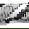 Mexen Exo душ кабина с врата 85 x 70 см, прозрачна, черна - 817-085-070-70-00