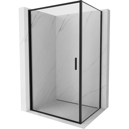 Mexen Exo окачена душ кабина 70 x 80 cm, прозрачна, черна - 817-070-080-70-00