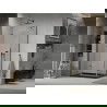 Мексен Лима сгъваема душ кабина 100 x 80 см, прозрачна, черна + Flat душ кабина, черна - 856-100-080-70-00-4070B