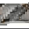 Мексен Лима сгъваема душ кабина 100 x 80 см, прозрачна, черна + Flat душ кабина, черна - 856-100-080-70-00-4070B