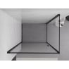 Mexen Exo отваряща се душ кабина 80 x 95 см, прозрачна, черна - 817-080-095-70-00