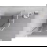 Mexen Exo полуовална плъзгаща се душ кабина 80 x 80 см, прозрачна, хром - 8132-080-080-01-00