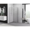 Mexen Exo-S Duo плъзгаща се полукръгла душ кабина 90 x 90 см, прозрачна, хром