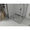 Mexen Lima сгъваема душ кабина 100 x 80 см, прозрачна, черна - 856-100-080-70-00