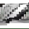 Полукръгла душ кабина Mexen Exo 90 x 90 см, прозрачна, черна - 8132-090-090-70-00