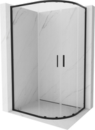 Mexen Exo-S Duo асиметрична овална плъзгаща се душ кабина 100 x 80 см, прозрачна,