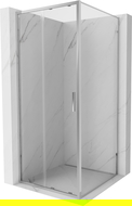Mexen Exo плъзгаща се душ кабина 90 x 90 cm, прозрачна, хром - 8151-090-090-01-00
