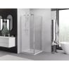 Mexen Exo плъзгаща се душ кабина 100 x 100 см, прозрачна, хром - 8151-100-100-01-00