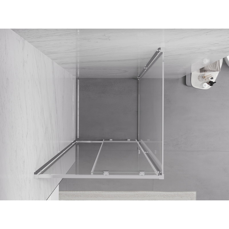 Mexen Exo-S плъзгаща се душ кабина 100 x 100 см, прозрачна, хром - 8151-100-100-01-00