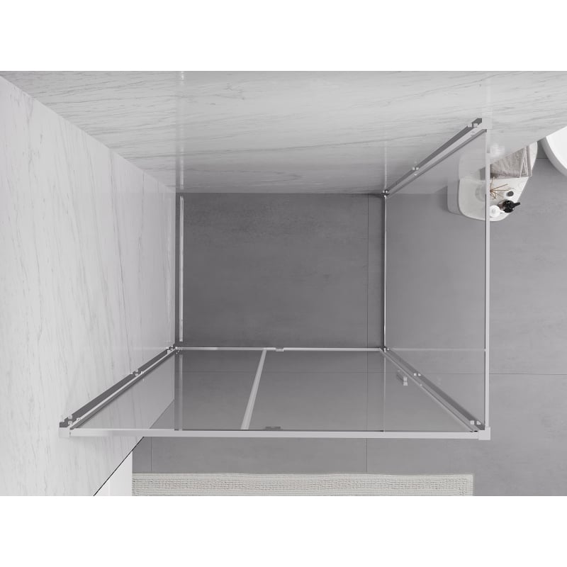 Mexen Exo-R отваряема душ кабина 95 x 85 см, прозрачна, хром - 819-095-085-01-00