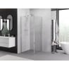 Mexen Exo душ кабина с отваряща врата 100 x 100 см, прозрачна, хром - 819-100-100-01-00