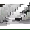 Mexen Exo плъзгаща се душ кабина 155 x 70 см, прозрачно, хром - 8151-155-070-01-00