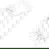 Mexen Exo плъзгаща се душ кабина 155 x 70 см, прозрачно, хром - 8151-155-070-01-00