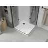 Mexen Lima Duo сгъваема душ кабина 80 x 80 см, прозрачна, черна + корито Flat