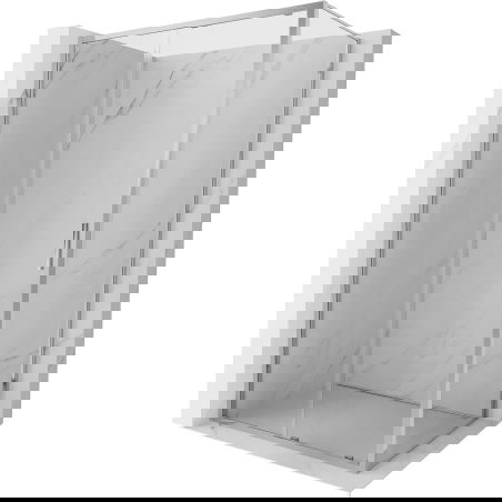 Mexen Exo плъзгаща се душ кабина 115 x 85 см, прозрачна, хром - 8151-115-085-01-00