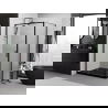 Mexen Exo отваряща се душ кабина 120 x 70 см, прозрачна, черна - 819-120-070-70-00