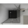 Mexen Lima сгъваема душ кабина 80 x 80 см, графит, хром + поддушово корито Flat,