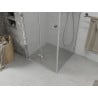 Mexen Lima сгъваема душ кабина 80 x 80 см, прозрачна, хром - 856-080-080-01-00