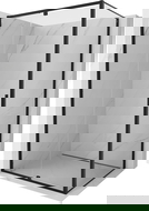 Mexen Exo плъзгаща душ кабина 100 x 80 cm, прозрачна, черна - 819-100-080-70-00