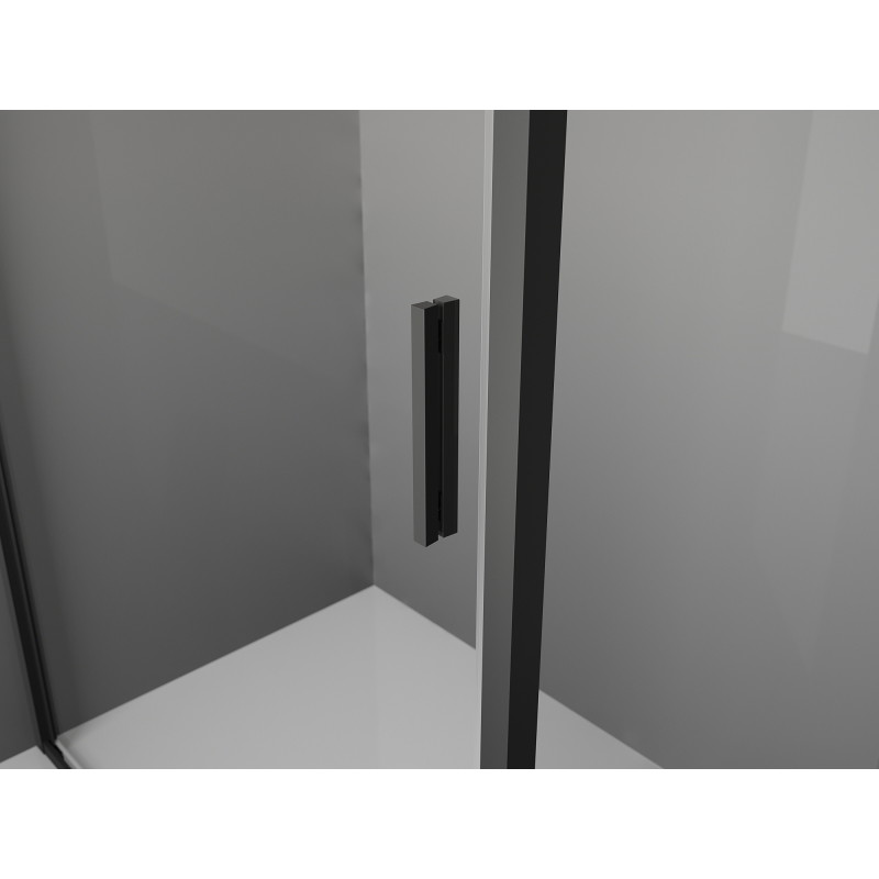 Mexen Exo-R ъглова душ кабина 95 x 85 см, прозрачна, черна - 819-095-085-70-00