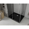 Mexen Lima сгъваема душ кабина 80 x 120 cm, графит, хром + поддушник Flat, черен