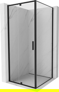 Mexen Exo сгъваема душ кабина 90 x 90 см, прозрачна, черна - 819-090-090-70-00