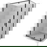 Mexen Exo душ кабина с врата отваряема 155 x 90 см, прозрачна, черна - 819-155-090-70-00