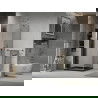 Mexen Lima сгъваема душ кабина 90 x 90 см, графит, хром + Flat поддушник, черен - 856-090-090-01-40-4070