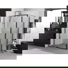 Mexen Exo душ кабина с врата отваряема 155 x 90 см, прозрачна, черна - 819-155-090-70-00
