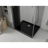 Mexen Lima сгъваема душ кабина 90 x 120 см, графит, хром + поддушово корито Flat,