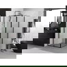 Mexen Exo кабина за душ с врати 95 x 95 см, прозрачна, черна - 819-095-095-70-00