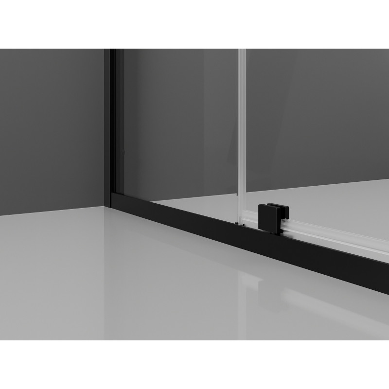 Mexen Exo-R подвижна душ кабина 95 x 95 см, прозрачна, черна - 819-095-095-70-00