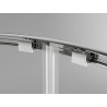 Mexen Exo-S Duo полукръгла асиметрична плъзгаща се душ кабина 100 x 80 см,