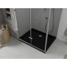 Mexen Lima сгъваем душ кабина 100 x 90 см, графит, хром + поддушник Flat, черен