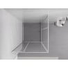 Mexen Exo-R Duo квадратна душ кабина с въртяща се врата 80 x 80 см, прозрачна,