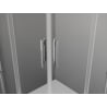 Mexen Exo-R Duo квадратна душ кабина с въртяща се врата 80 x 80 см, прозрачна,