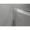 Mexen Exo-R Duo квадратна душ кабина с въртяща се врата 80 x 80 см, прозрачна,