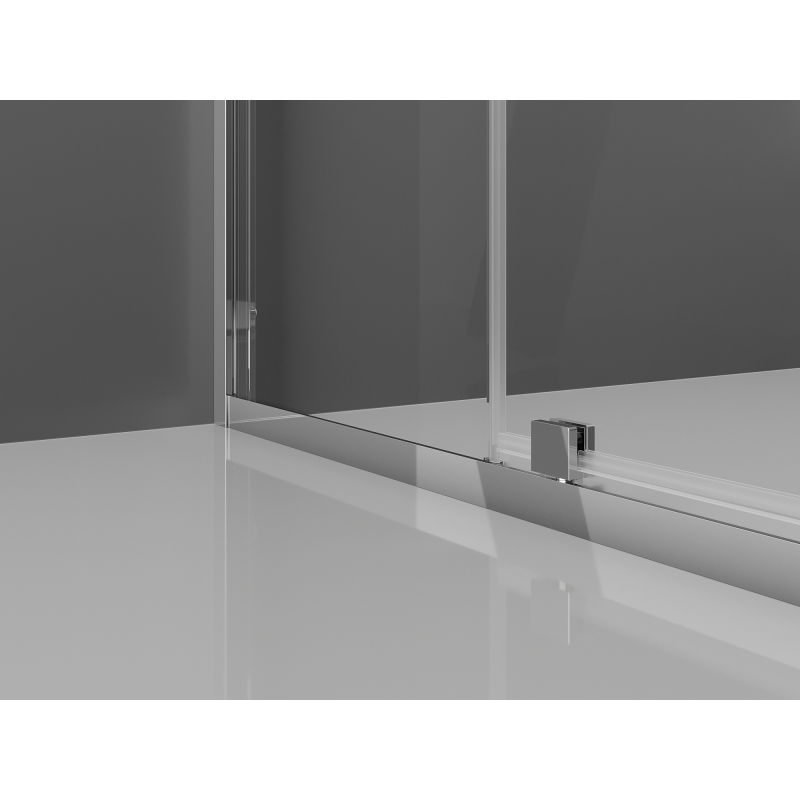 Mexen Exo квадратна душ кабина с отваряща се врата 90 x 90 см, прозрачна, хром - 8110-090-090-01-00
