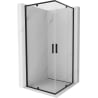 Душ кабина Mexen Exo квадратна 80 x 80 см, прозрачна, черна - 8110-080-080-70-00