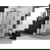 Душ кабина Mexen Exo квадратна 80 x 80 см, прозрачна, черна - 8110-080-080-70-00