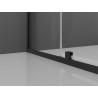 Mexen Exo-R Duo квадратна душ кабина с врати 70 x 70 см, прозрачна, черна