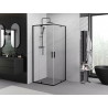 Mexen Exo-R Duo квадратна душ кабина с отваряща се врата 90 x 90 см, прозрачна,