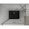 Mexen Lima сгъваема душ кабина 90 x 120 см, прозрачна, хром + черен поддушник Flat
